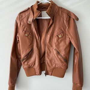 Foreign Exchange Fake Leather Jacket